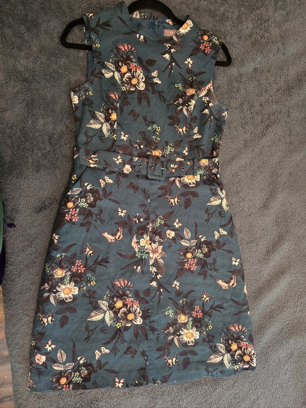 Oasis Teal Floral Dress